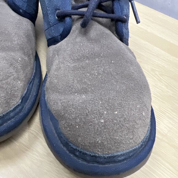 UGG Mens Neumel Boot Gray/Blue Suede Size 11 Authentic Original 3236 - Picture 7 of 9